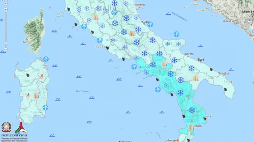 Bollettino della Protezione Civile per Sabato 13 Febbraio 2021